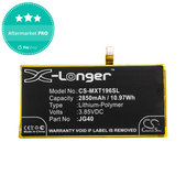 Batterie pour Motorola Moto G7 Plus, G7 Plus DS, 2850mAh, Li-Pol, 3.85V, JG40, HQ