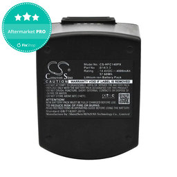 Batterie pour Hilti SFC14-A, SFH140A, 4000mAh, Li-Ion, 14.4V, B14/3.3, HQ