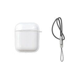 Étui en silicone pour AirPods 1 et 2, Transparent