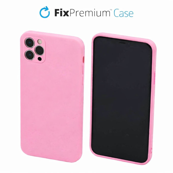 FixPremium - Coque en caoutchouc pour iPhone 11 Pro Max, rose