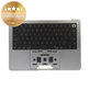 Cadre supérieur clavier pour MacBook Pro 14", A2442 (2021), A2779 (2023), avec clavier US et batterie, Space Gray, 661-32210, Genuine Apple
