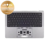 Cadre supérieur clavier pour MacBook Pro 14", A2918 (2023), avec clavier US et batterie, Space Gray, 661-35708, Genuine Apple