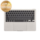 Cadre supérieur clavier pour MacBook Air 13", A3113 (2024), avec clavier US et batterie, Starlight, 661-40229, Genuine Apple