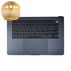 Cadre supérieur clavier pour MacBook Air 15", A3114 (2024), avec clavier US et batterie, Midnight, 661-40269, Genuine Apple
