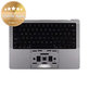Cadre supérieur clavier pour MacBook Pro 14", A3112 (2024), avec clavier US et batterie, Space Black, 661-42518, Genuine Apple