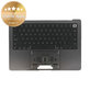 Cadre supérieur clavier pour MacBook Pro 14", A3185 (2024), avec clavier US et batterie, Space Black, 661-50210, Genuine Apple