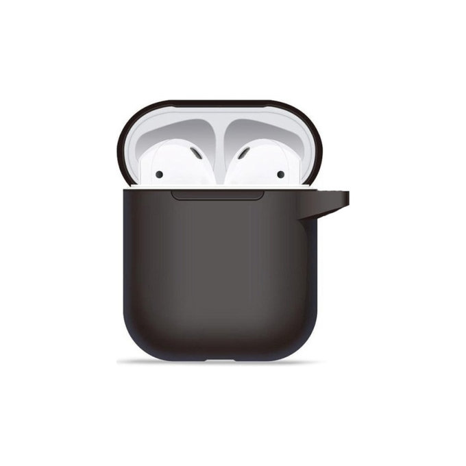 Étui en silicone pour AirPods 1 et 2, Noir