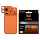 Protection d'objectif Fender pour iPhone 17 Pro, Orange, PanzerGlass