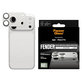 Protection d'objectif Fender pour iPhone 17 Pro, Argenté, PanzerGlass