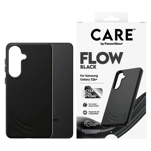 Étui FLOW avec QI pour Samsung Galaxy S26+, Noir, PanzerGlass
