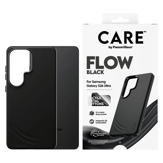 Étui FLOW avec QI pour Samsung Galaxy S26 Ultra, Noir, PanzerGlass