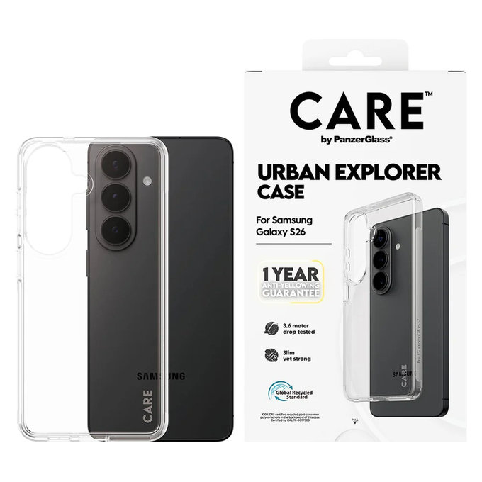 Étui Urban Explorer pour Samsung Galaxy S26, Transaparentná, PanzerGlass