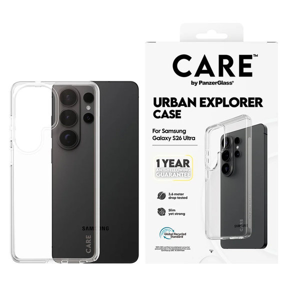 Étui Urban Explorer pour Samsung Galaxy S26 Ultra, Transaparentná, PanzerGlass