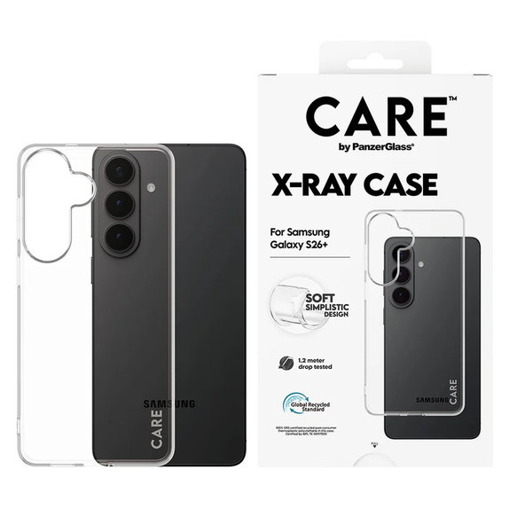 Étui X-Ray pour Samsung Galaxy S26+, Transparent, PanzerGlass