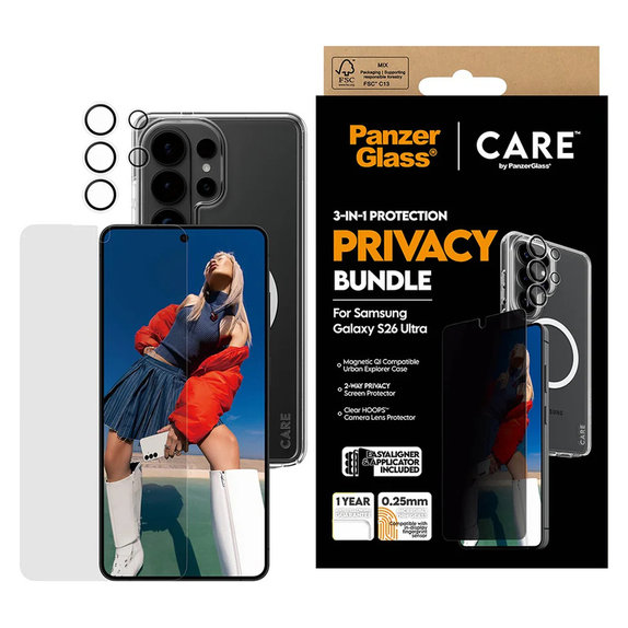 Bundle Privacy 3-en-1 pour Samsung Galaxy S26 Ultra, PanzerGlass