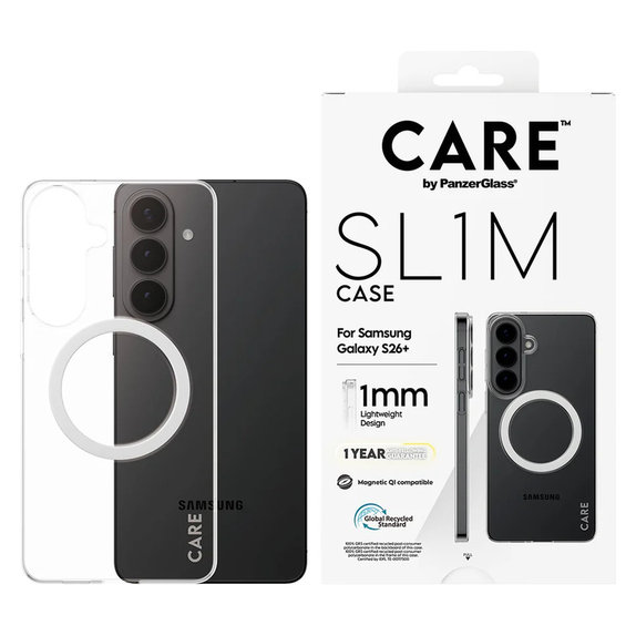 Étui SL1M pour Samsung Galaxy S26+, Transparent, PanzerGlass