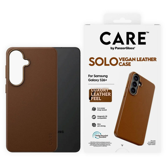 Étui Solo pour Samsung S26+, marron, CARE