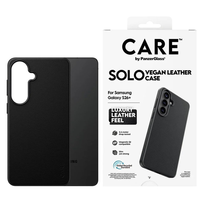 Étui Solo pour Samsung Galaxy S26+, Noir, PanzerGlass