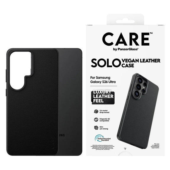 Étui Solo pour Samsung Galaxy S26 Ultra, Noir, PanzerGlass
