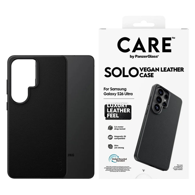 Étui Solo pour Samsung Galaxy S26 Ultra, Noir, PanzerGlass