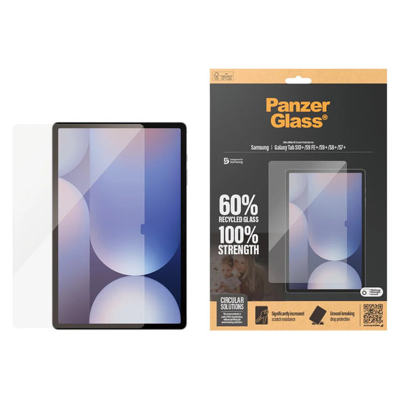 Verre trempé UWF pour Samsung Galaxy Tab S7+/S8+/S9+/S9 FE+/S10+, Clair, PanzerGlass