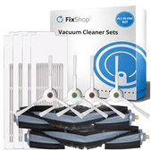 Kit de pièces de rechange pour Ecovacs T20, T20 Max, T20 Pro (2x Brosse principale, 4x Filtre, 4x Brosse latérale – blanche)