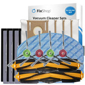 Kit de pièces de rechange pour Yeedi Vac 2 Pro (2x Brosse principale, 4x Filtre, 4x Brosse latérale, 4x Chiffon de vadrouille, 4x Sac à poussière)