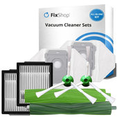 Kit de pièces de rechange pour iRobot Roomba e-series, i-series, j-series (1 paire de brosses principales, 2x Filtre, 2x Brosse latérale, 2x Sac à poussière)