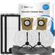Kit de pièces de rechange pour Xiaomi Dreame L20 Ultra, X20 Pro, X20 Pro Plus (1x Brosse principale, 2x Filtre, 2x Brosse latérale – noire, 4x Chiffon de vadrouille, 2x Sac à poussière)