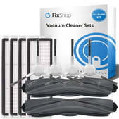 Kit de pièces de rechange pour Xiaomi Dreame L10s Ultra, Xiaomi Dreame L10s Pro (2x Brosse principale, 4x Filtre, 4x Brosse latérale)