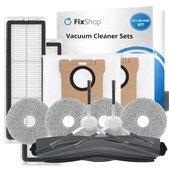 Kit de pièces de rechange pour Xiaomi Dreame L10s Ultra, Xiaomi Dreame L10s Pro (1x Brosse principale, 2x Filtre, 2x Brosse latérale, 4x Chiffon de vadrouille, 2x Sac à poussière)