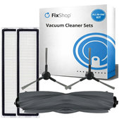 Kit de pièces de rechange pour Xiaomi Dreame D9 Max Gen2, D10s, D10s Pro (1x Brosse principale, 2x Filtre, 2x Brosse latérale – noire)