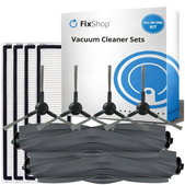 Kit de pièces de rechange pour Xiaomi Dreame D9 Max Gen2, D10s, D10s Pro (2x Brosse principale, 4x Filtre, 4x Brosse latérale – noire)