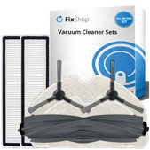 Kit de pièces de rechange pour Xiaomi Dreame D9 Max Gen2, D10s, D10s Pro (1x Brosse principale, 2x Filtre, 2x Brosse latérale – noire, 2x Chiffon de vadrouille)