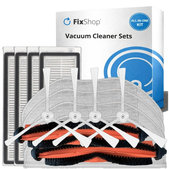 Kit de pièces de rechange pour Xiaomi Mi Robot Vacuum Mop Essential (Mijia G1) (2x Brosse principale, 4x Filtre, 4x Brosse latérale, 4x Chiffon de vadrouille)
