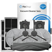 Kit de pièces de rechange pour Xiaomi Dreame Mova E30 Ultra (1x Brosse principale, 2x Filtre, 2x Brosse latérale, 4x Chiffon de vadrouille, 2x Sac à poussière)