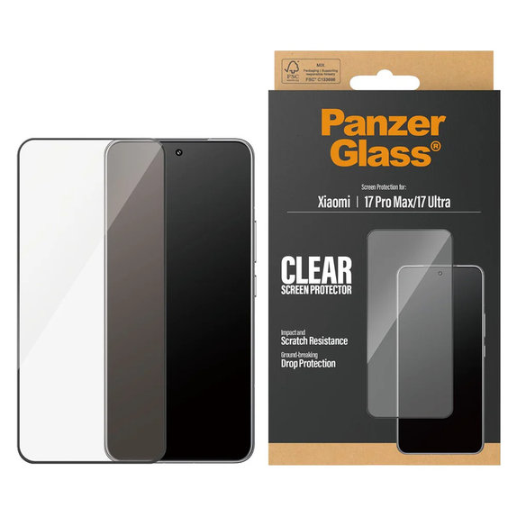 Verre trempé UWF pour Xiaomi 17 Ultra, Noir, PanzerGlass