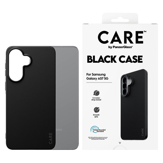 Étui TPU pour Samsung Galaxy A57, Noir, PanzerGlass