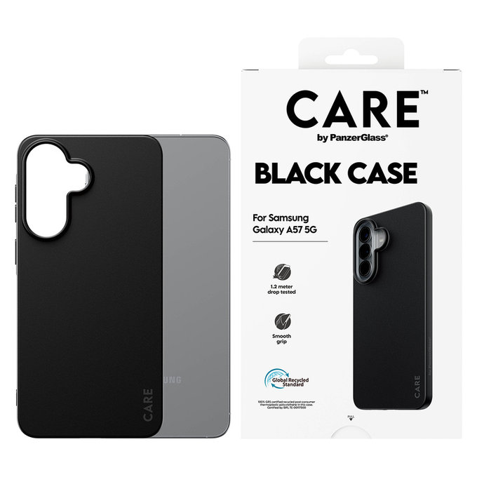 Étui TPU pour Samsung Galaxy A57, Noir, PanzerGlass