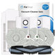 Kit de pièces de rechange pour Ecovacs T20, T20 Max, T20 Pro (1x Brosse principale, 2x Filtre, 2x Brosse latérale – blanche, 4x Chiffon de vadrouille, 2x Sac à poussière)