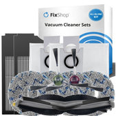Kit de pièces de rechange pour Ecovacs X1 Omni, T10 (1x Brosse principale, 2x Filtre, 2x Brosse latérale, 4x Chiffon de vadrouille, 2x Sac à poussière)