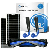 Kit de pièces de rechange pour Ecovacs Deebot X9 Pro Omni (1x Brosse principale, 2x Filtre, 2x Brosse latérale)