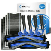 Kit de pièces de rechange pour Ecovacs Deebot X9 Pro Omni (2x Brosse principale, 4x Filtre, 4x Brosse latérale)