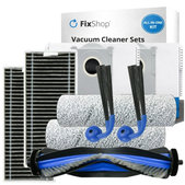 Kit de pièces de rechange pour Ecovacs Deebot X9 Pro Omni (1x Brosse principale, 2x Filtre, 2x Brosse latérale, 2x Chiffon de vadrouille, 2x Sac à poussière)