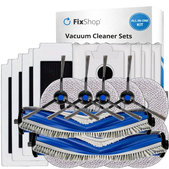 Kit de pièces de rechange pour Ecovacs Omni T30 (2x Brosse principale, 4x Filtre, 4x Brosse latérale, 8x Chiffon de vadrouille, 4x Sac à poussière)