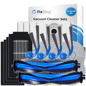 Kit de pièces de rechange pour Ecovacs Deebot T30C Omni (2x Brosse principale, 4x Filtre, 4x Brosse latérale, 8x Chiffon de vadrouille, 4x Sac à poussière)