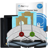 Kit de pièces de rechange pour Yeedi Cube, CC (1x Brosse principale, 2x Filtre, 2x Brosse latérale, 2x Chiffon de vadrouille, 2x Sac à poussière)