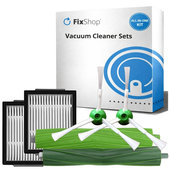 Kit de pièces de rechange pour iRobot Roomba e-series, i-series, j-series (1 paire de brosses principales, 2x Filtre, 2x Brosse latérale)