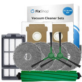 Kit de pièces de rechange pour iRobot Roomba Plus 405 Combo, 505 Combo (1x Brosse principale, 2x Filtre, 2x Brosse latérale, 4x Chiffon de vadrouille, 2x Sac à poussière)