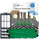 Kit de pièces de rechange pour iRobot Roomba Plus 405 Combo, 505 Combo (2x Brosse principale, 4x Filtre, 4x Brosse latérale, 8x Chiffon de vadrouille, 4x Sac à poussière)
